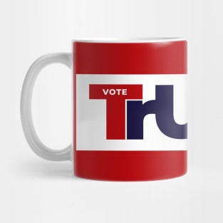 Vote For Trump 2020 Red and Blue Logo Mug